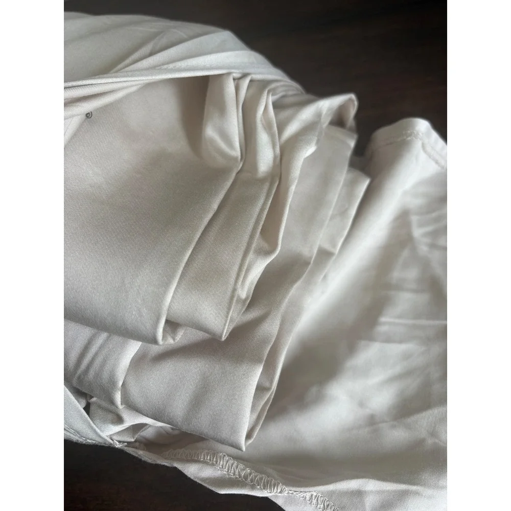 DOZ Sijo Queen Bamboo Duvet Cover 2 Shams‎ Sand Organic Luxury Sateen Unused